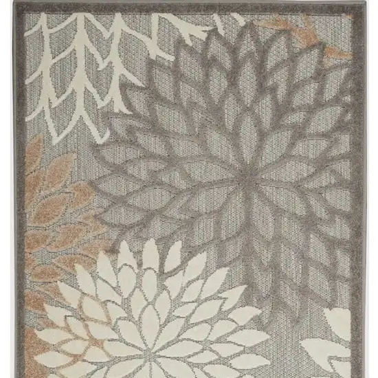 Natural Floral Non Skid Indoor Outdoor Area Rug Photo 4