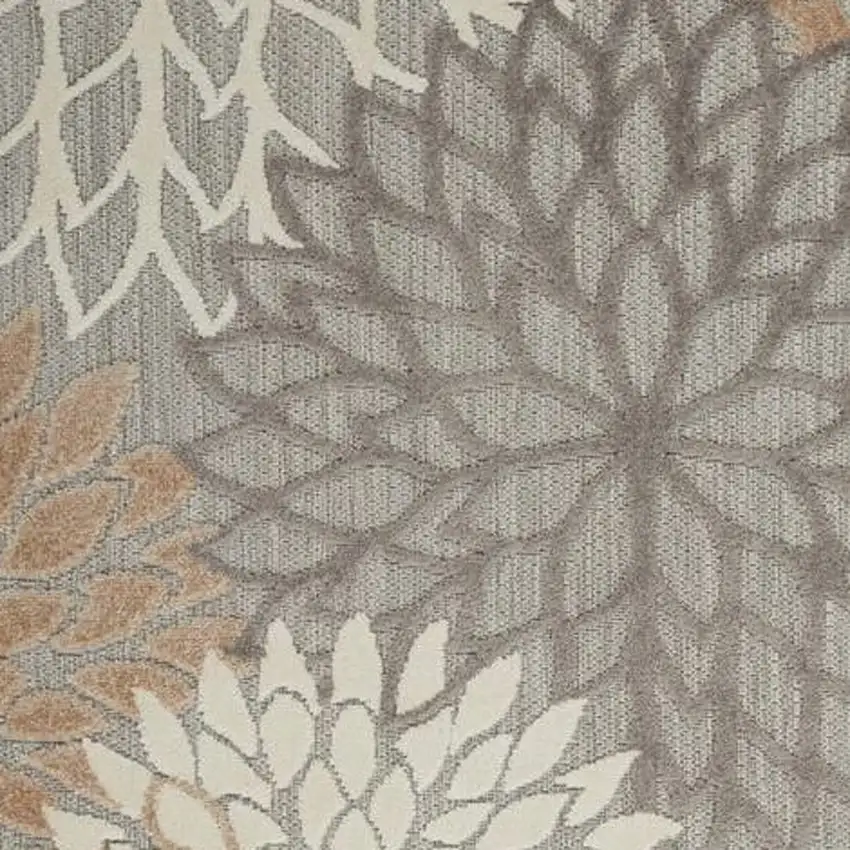 Natural Floral Non Skid Indoor Outdoor Area Rug Photo 3