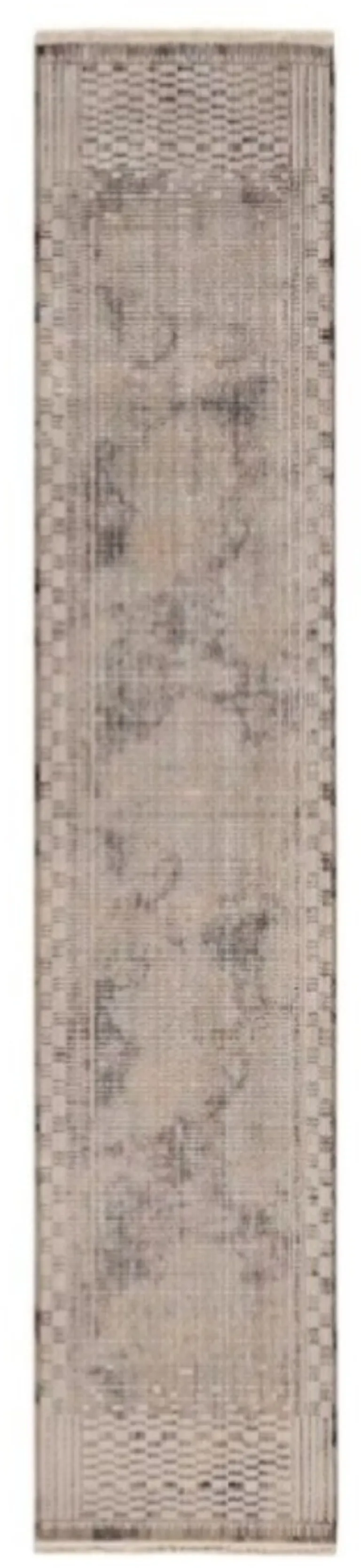Natural Geometric Bars Runner Rug Photo 4