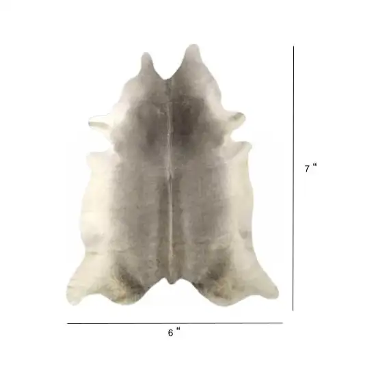 Natural Grey Brindled Cowhide Rug Photo 5