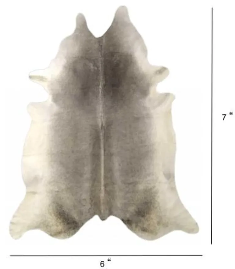 Natural Grey Brindled Cowhide Rug Photo 5