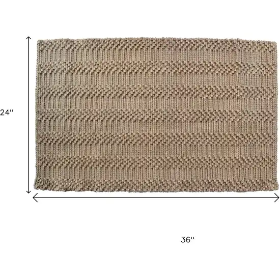 Natural Jute Abstract Hand Woven Area Rug Photo 8