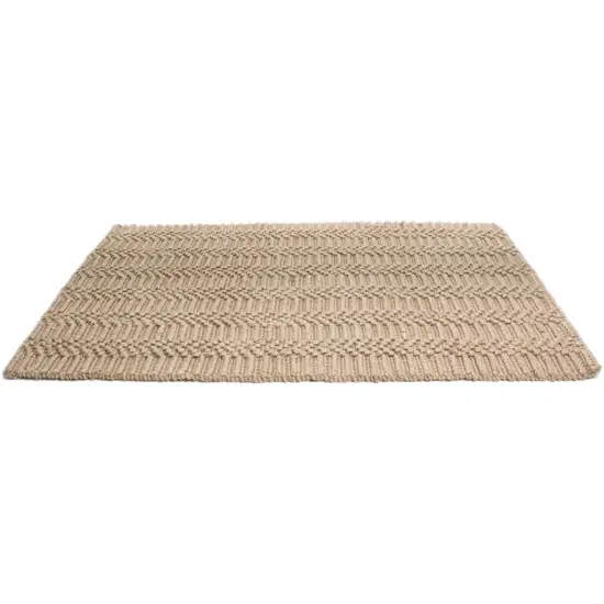 Natural Jute Abstract Hand Woven Area Rug Photo 6