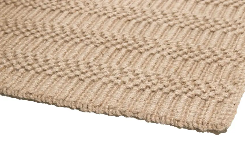 Natural Jute Abstract Hand Woven Area Rug Photo 7