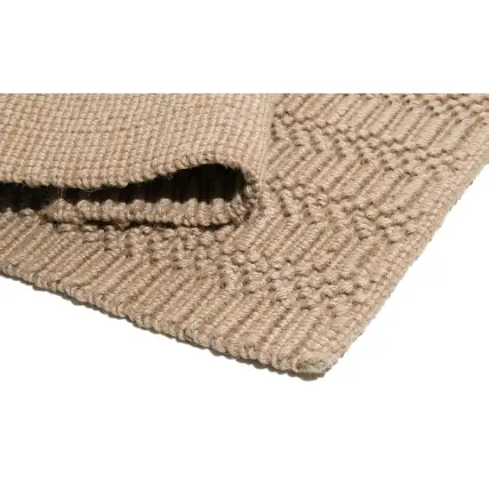 Natural Jute Abstract Hand Woven Area Rug Photo 5