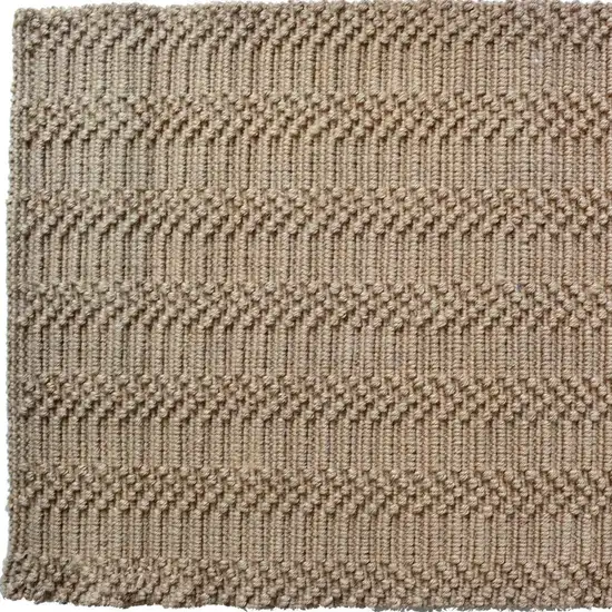 Natural Jute Abstract Hand Woven Area Rug Photo 3
