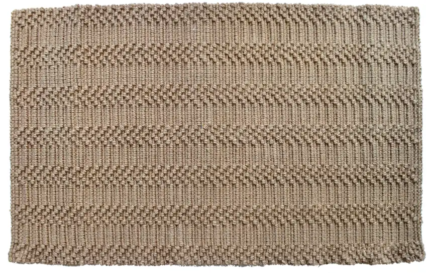 Natural Jute Abstract Hand Woven Area Rug Photo 4