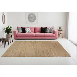 Photo of Natural Jute Flatweave Handmade Area Rug