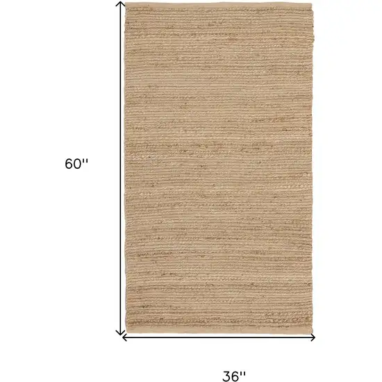 Natural Jute Flatweave Handmade Area Rug Photo 3