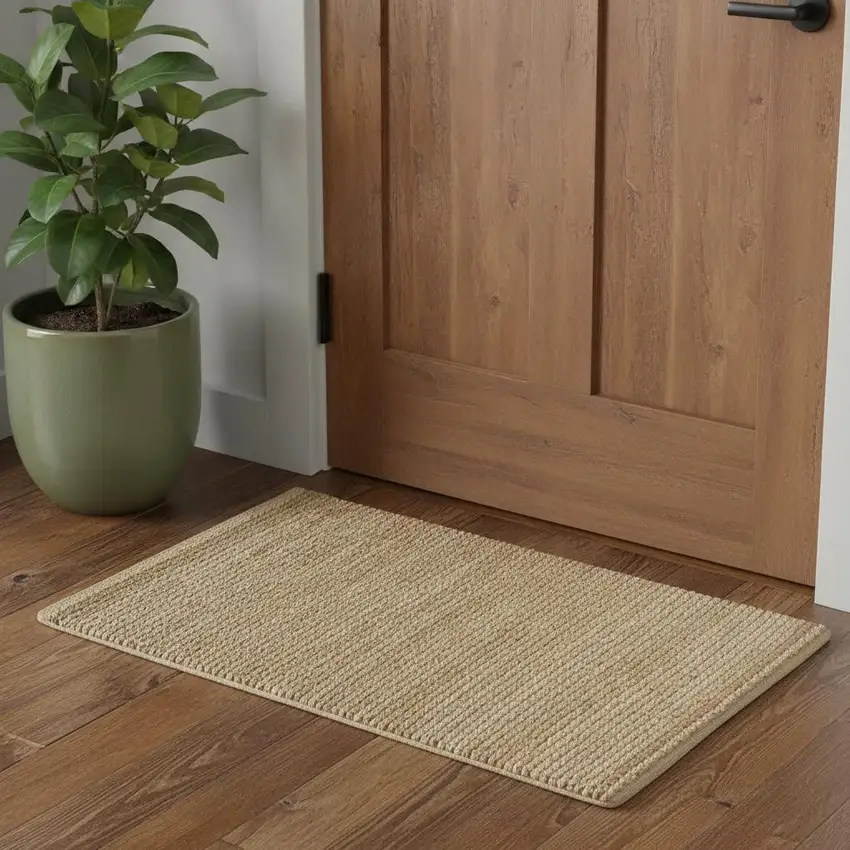 Natural Jute Flatweave Handmade Area Rug Photo 1