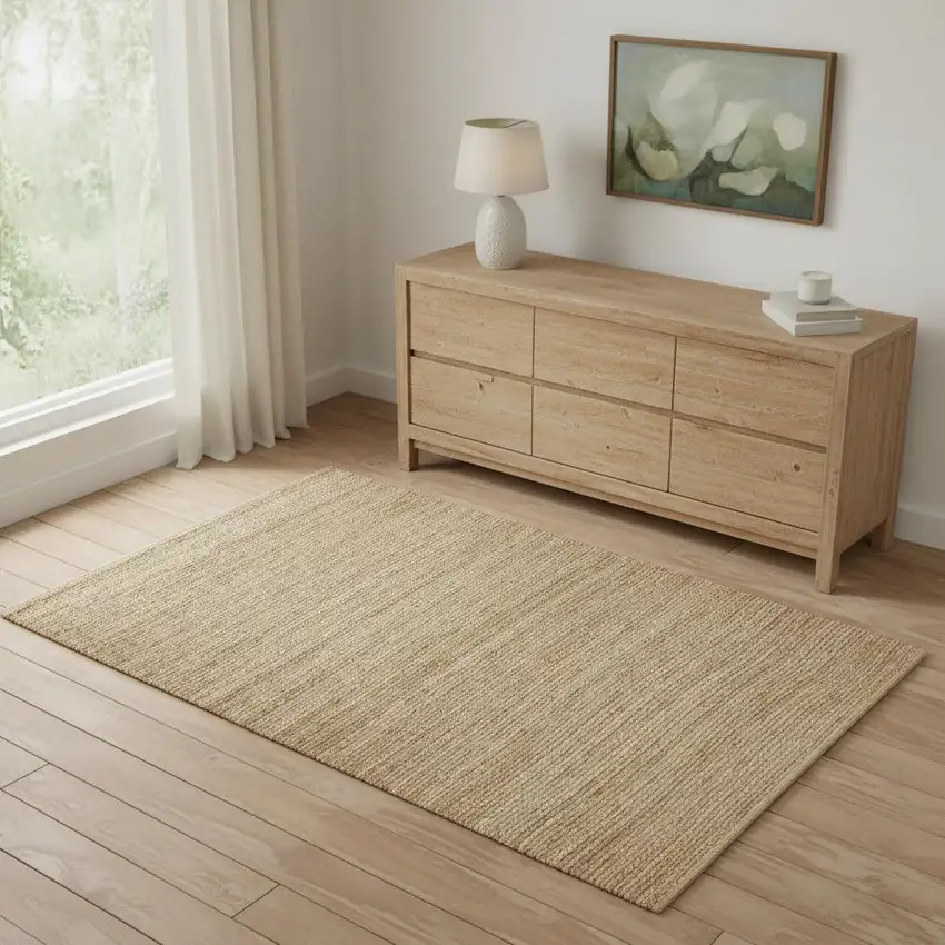 Natural Jute Flatweave Handmade Area Rug Photo 1