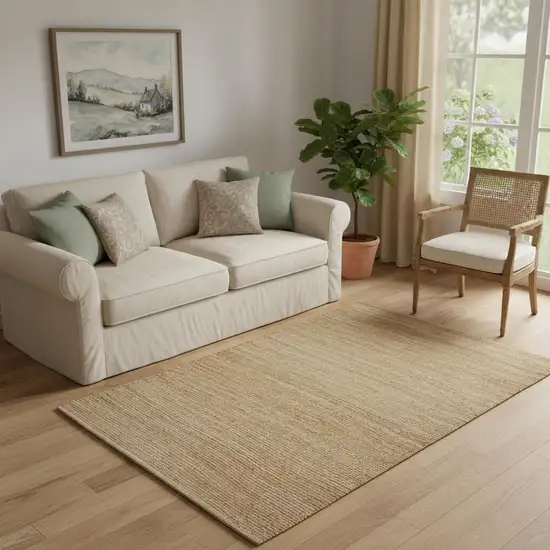 Natural Jute Flatweave Handmade Area Rug Photo 6