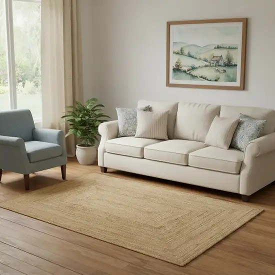 Natural Jute Flatweave Handmade Area Rug Photo 1