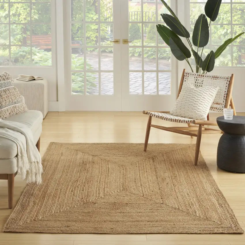 Natural Jute Flatweave Handmade Area Rug Photo 4