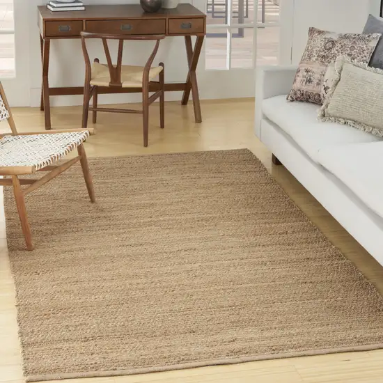 Natural Jute Flatweave Handmade Area Rug Photo 4
