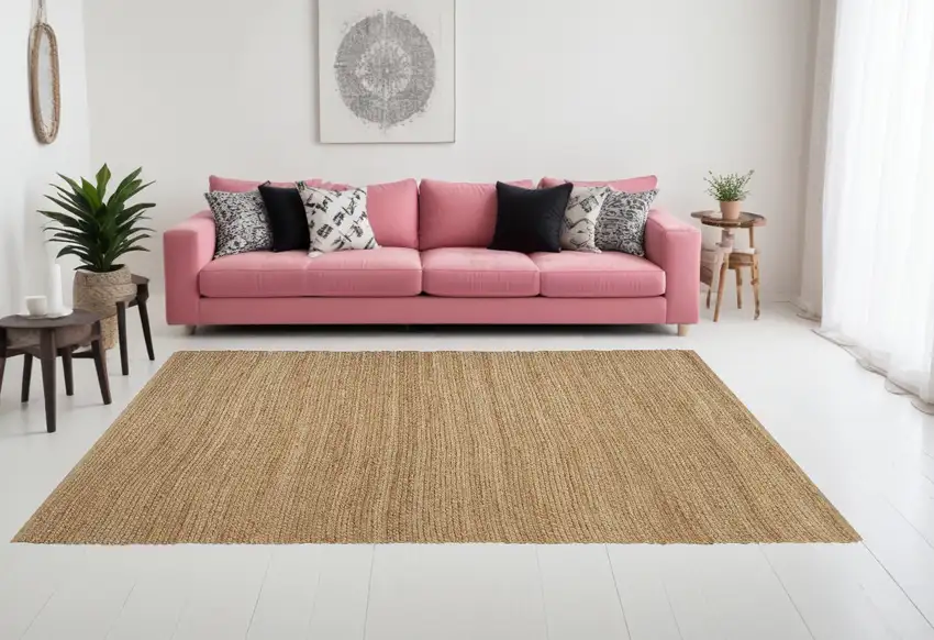 Natural Jute Flatweave Handmade Area Rug Photo 1