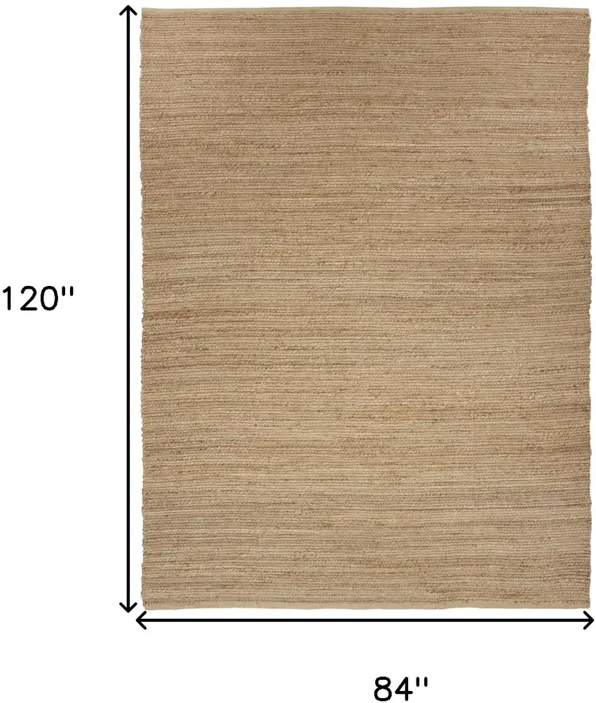 Natural Jute Flatweave Handmade Area Rug Photo 3