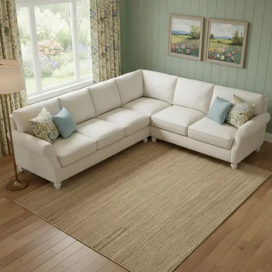 Natural Jute Flatweave Handmade Area Rug Photo 1