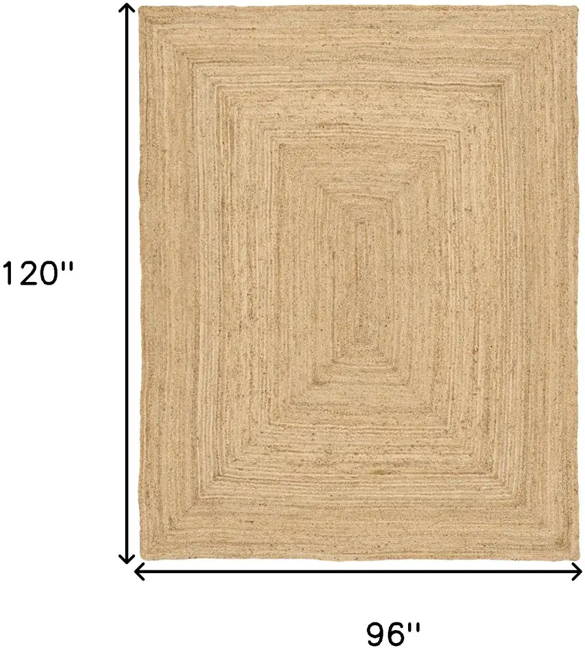 Natural Jute Flatweave Handmade Area Rug Photo 3