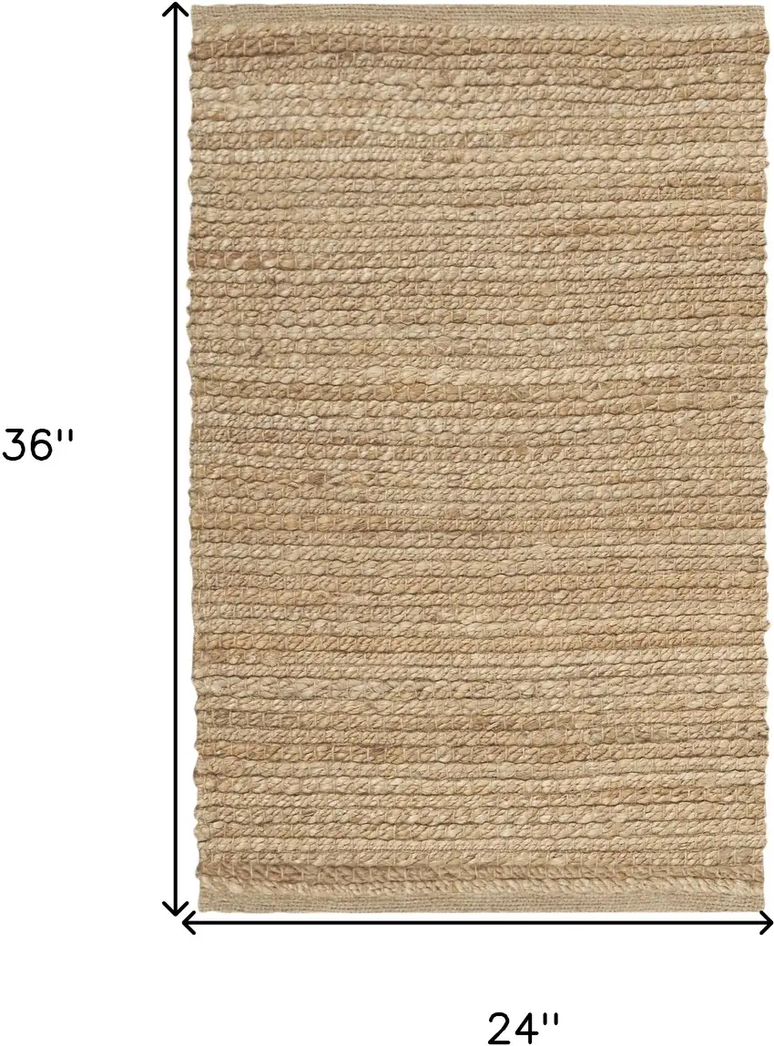 Natural Jute Flatweave Handmade Area Rug Photo 9