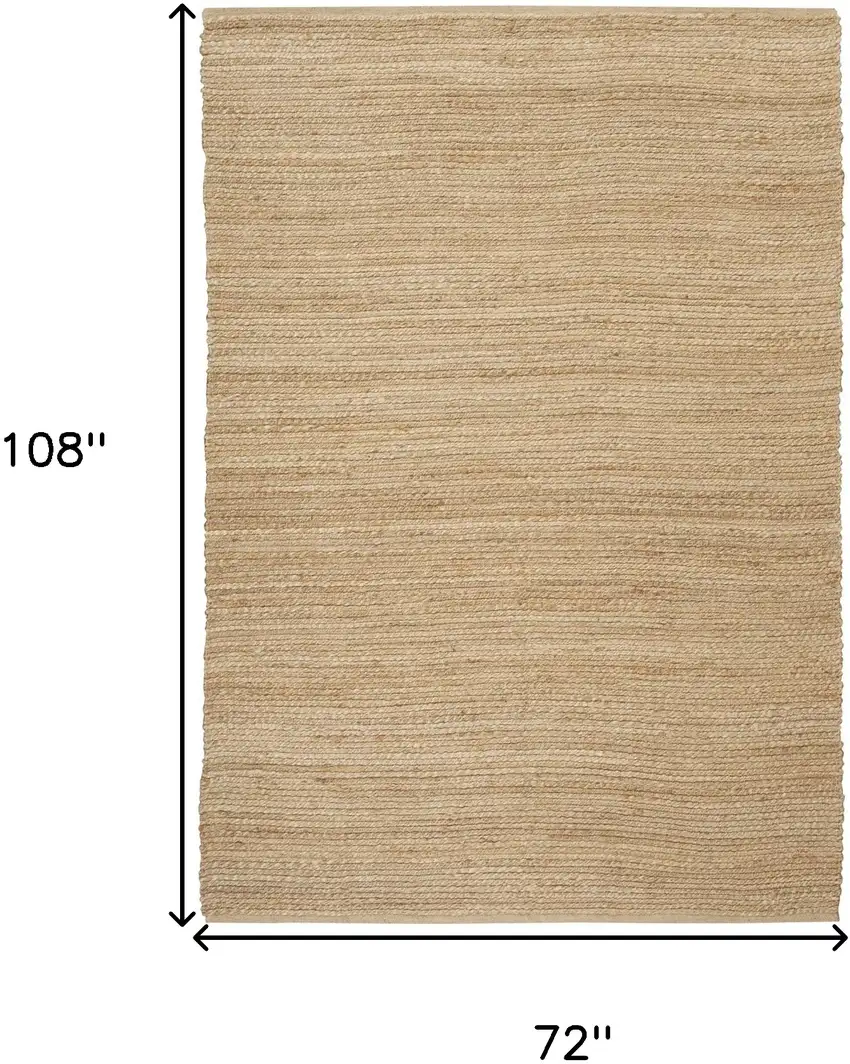 Natural Jute Flatweave Handmade Area Rug Photo 3