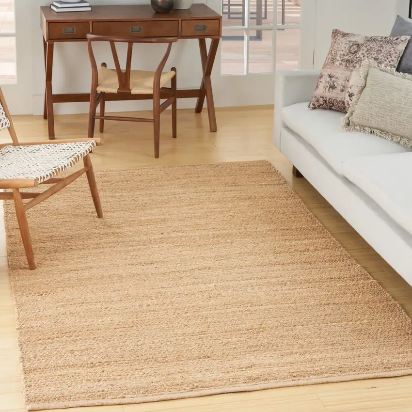 Natural Jute Flatweave Handmade Area Rug Photo 3