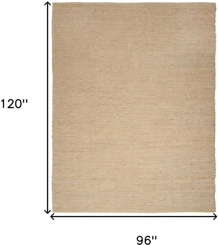 Natural Jute Flatweave Handmade Area Rug Photo 3