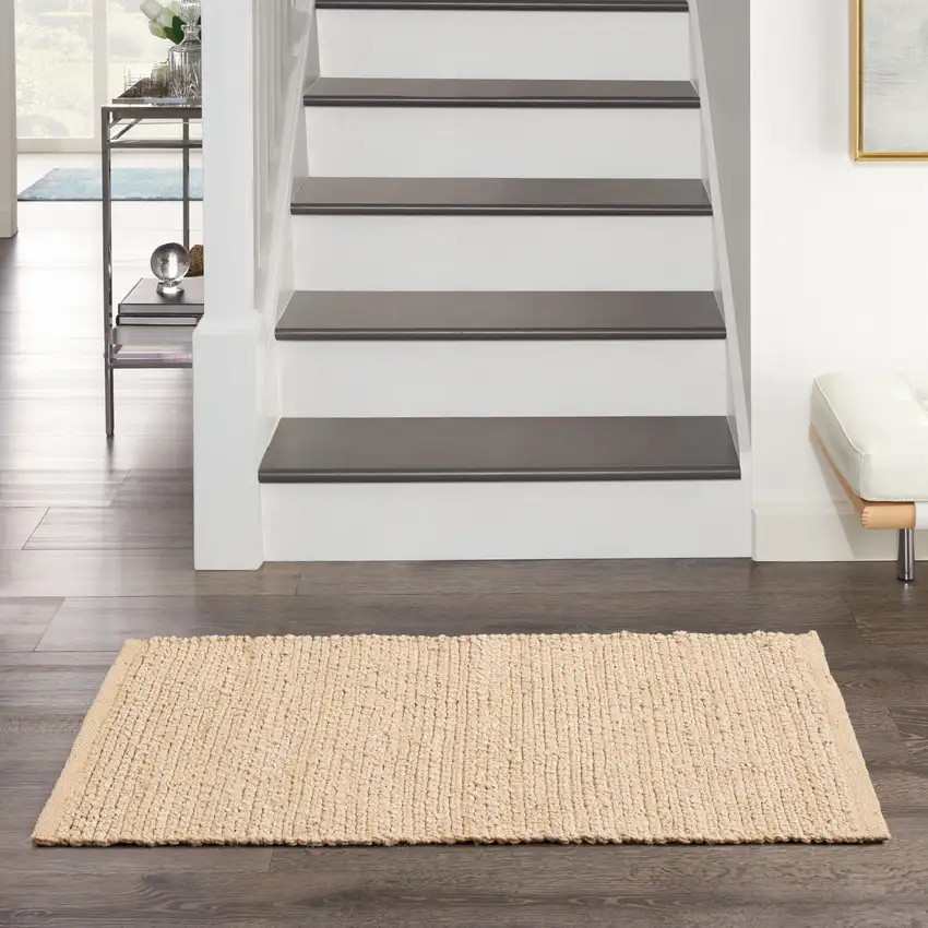 Natural Jute Flatweave Handmade Area Rug Photo 8