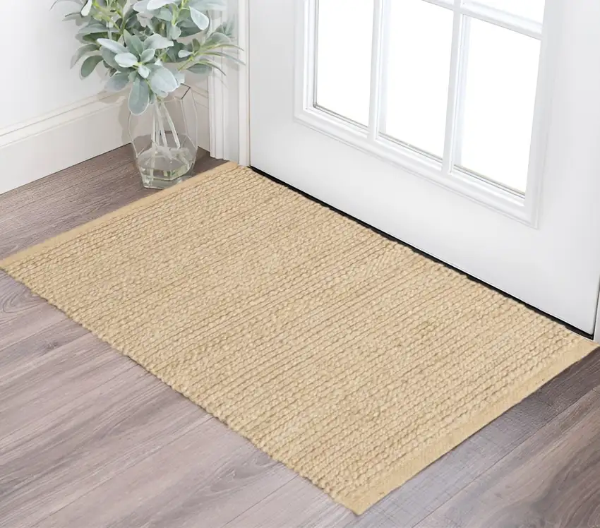 Natural Jute Flatweave Handmade Area Rug Photo 1