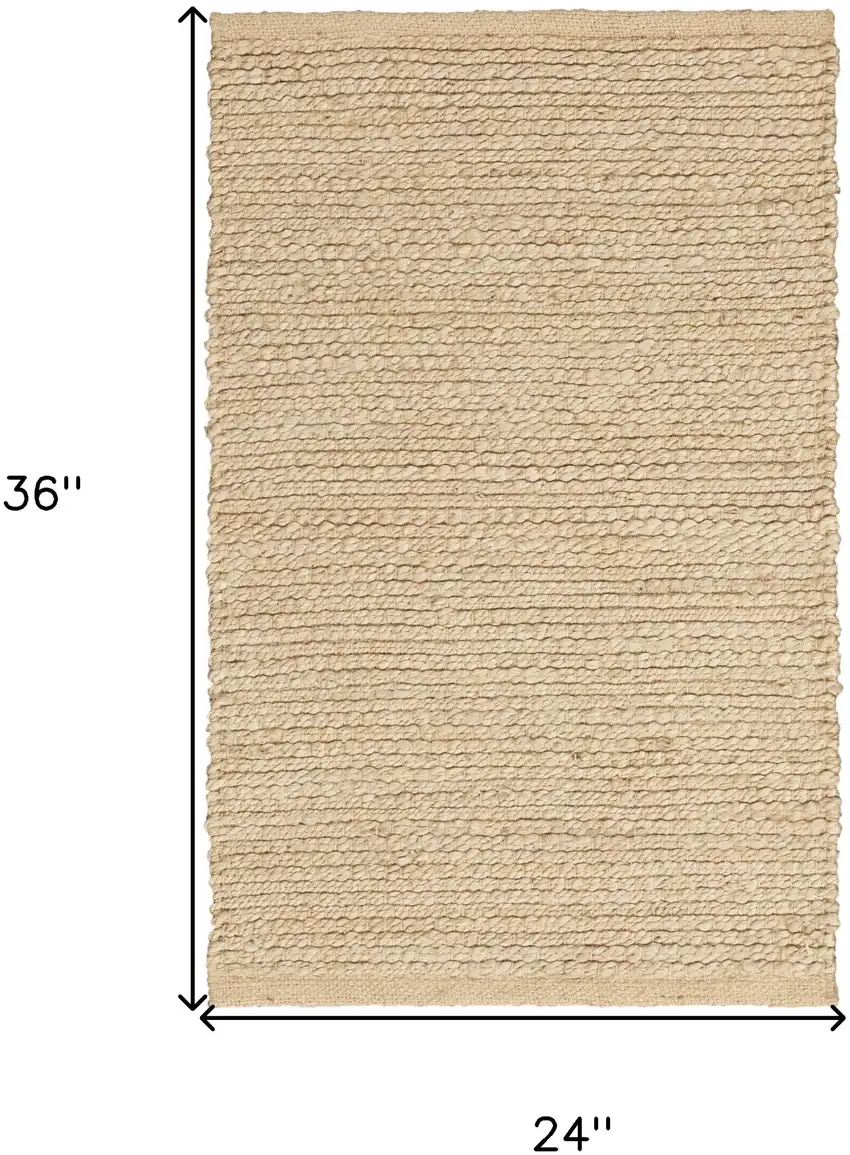 Natural Jute Flatweave Handmade Area Rug Photo 3