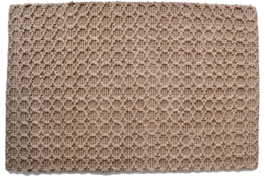Natural Jute Geometric Hand Woven Area Rug Photo 2