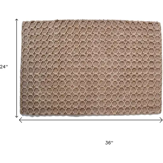 Natural Jute Geometric Hand Woven Area Rug Photo 7