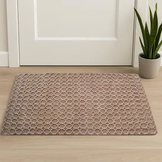 Natural Jute Geometric Hand Woven Area Rug Photo 1