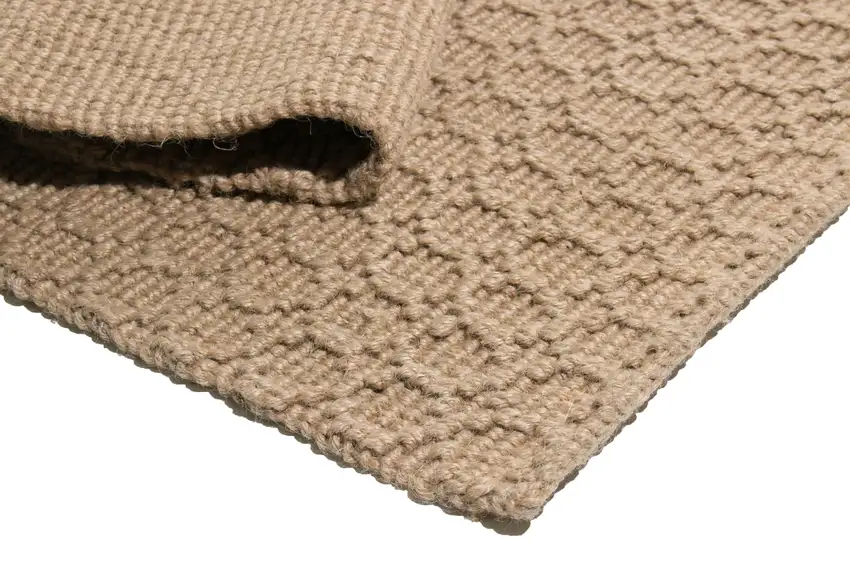 Natural Jute Geometric Hand Woven Area Rug Photo 6