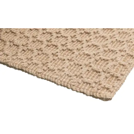 Natural Jute Geometric Hand Woven Area Rug Photo 5