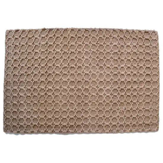 Natural Jute Geometric Hand Woven Area Rug Photo 2