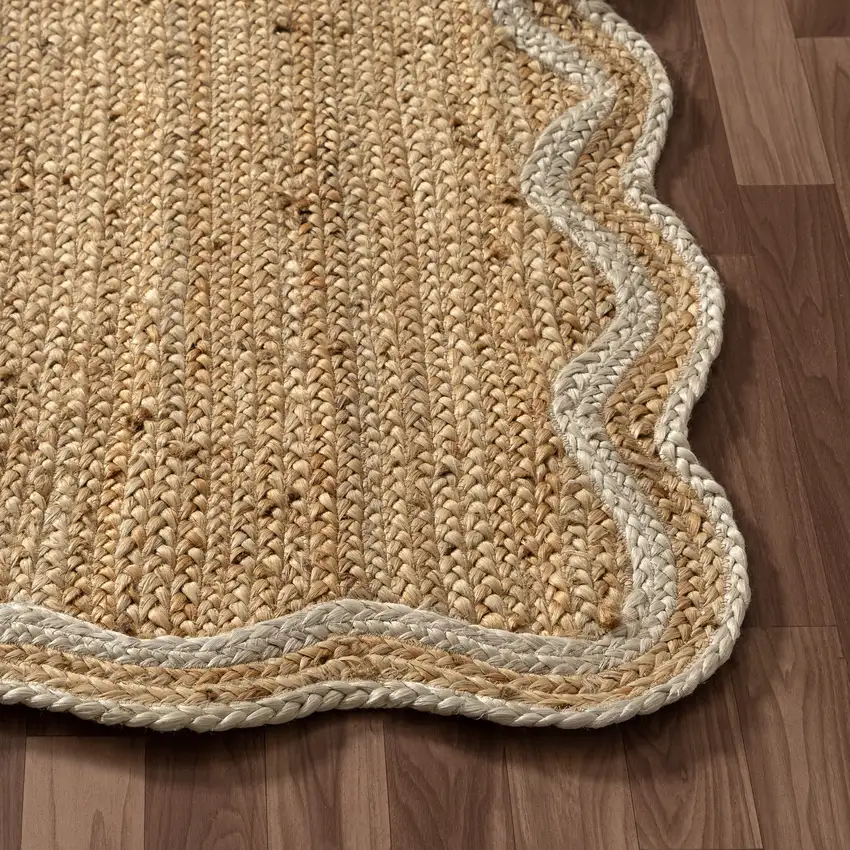 Natural Jute Hand Braided Area Rug Photo 7