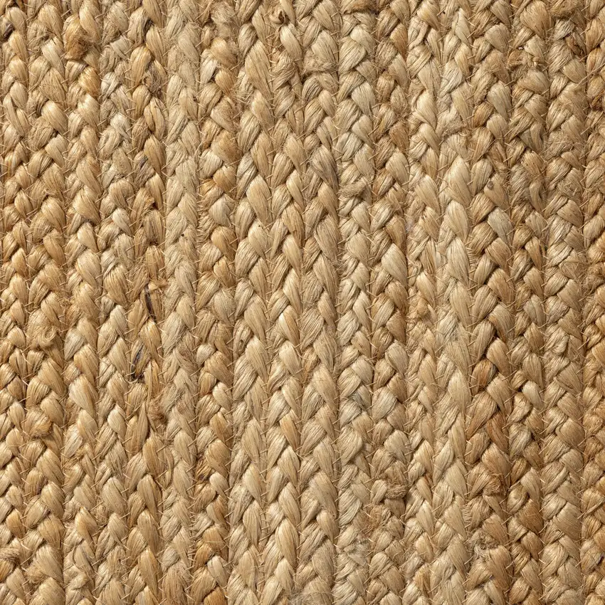 Natural Jute Hand Braided Area Rug Photo 9