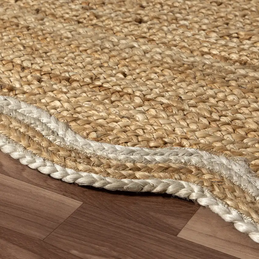 Natural Jute Hand Braided Area Rug Photo 5