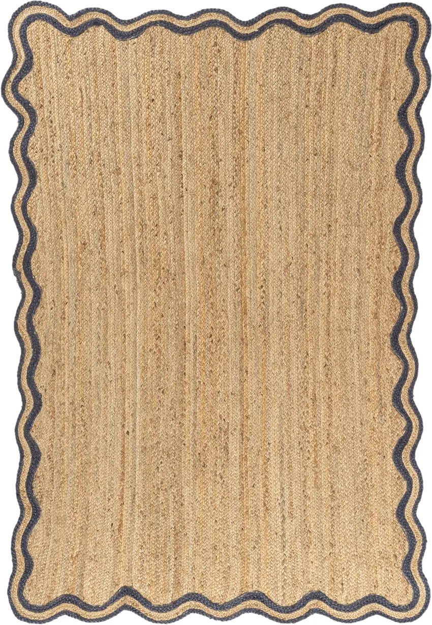 Natural Jute Hand Braided Area Rug Photo 2