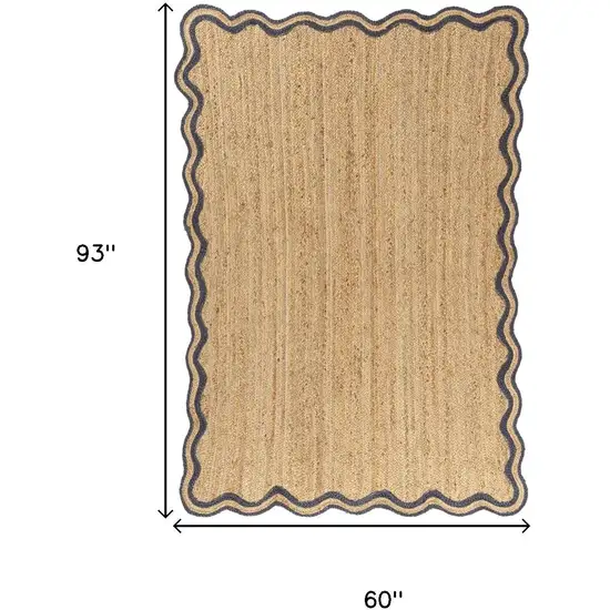 Natural Jute Hand Braided Area Rug Photo 3