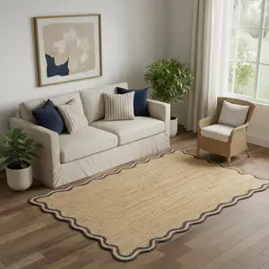 Photo of Natural Jute Hand Braided Area Rug