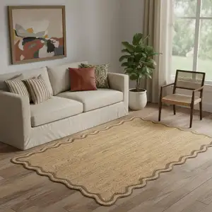 Photo of Natural Jute Hand Braided Area Rug