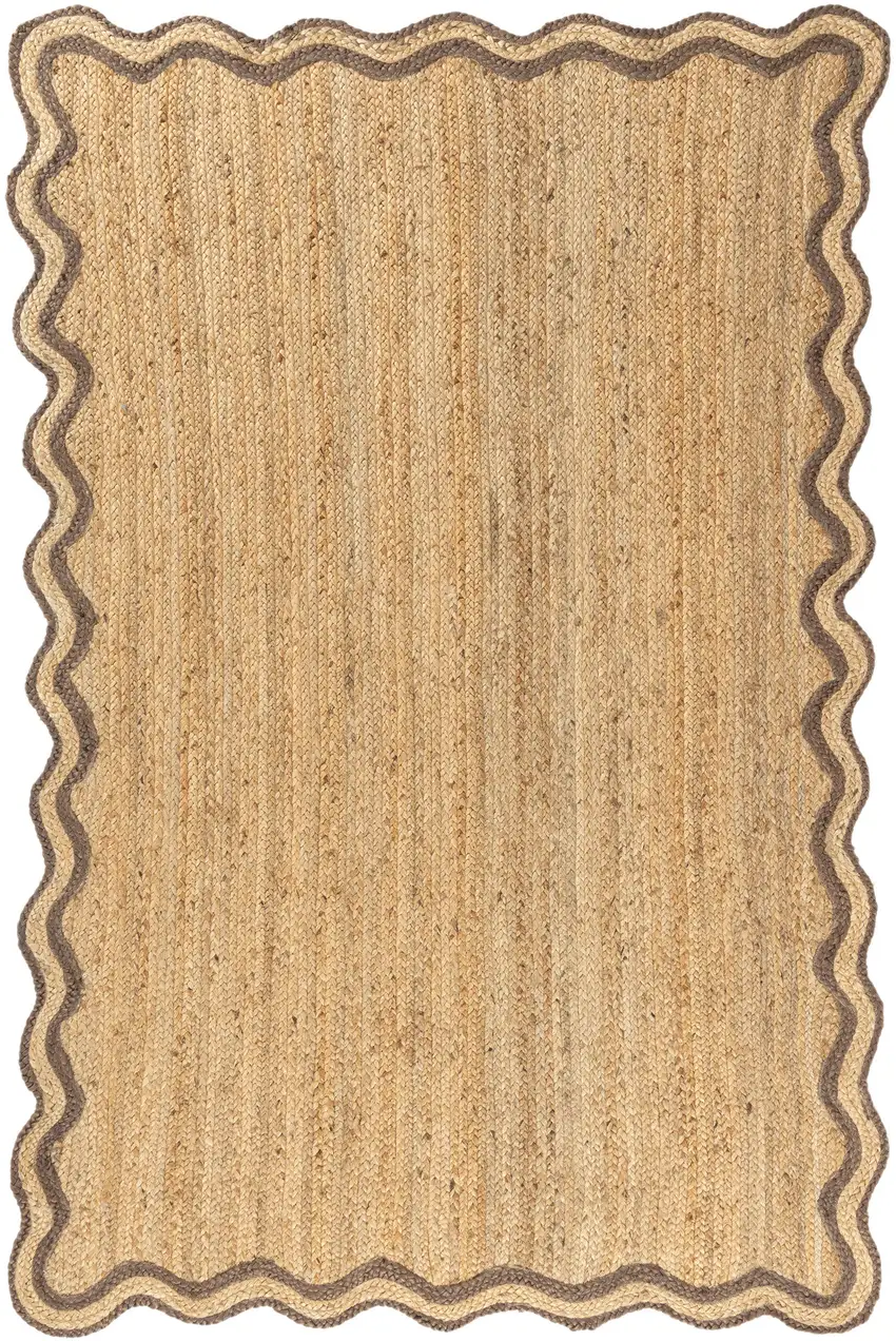 Natural Jute Hand Braided Area Rug Photo 2