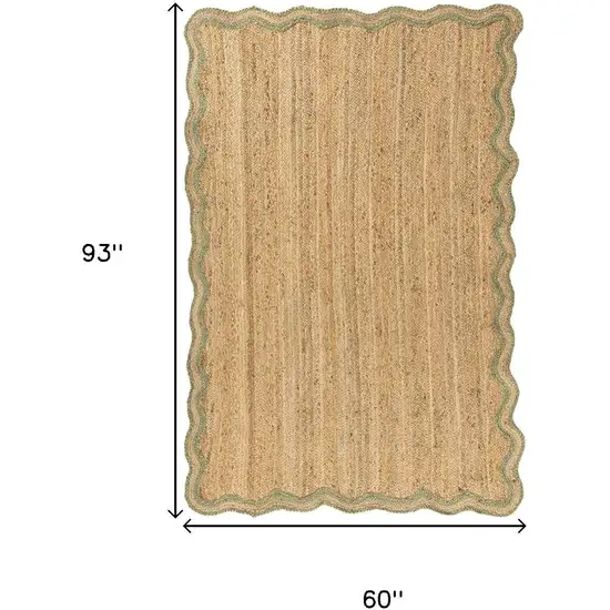 Natural Jute Hand Braided Area Rug Photo 3