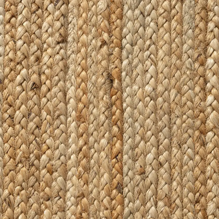 Natural Jute Hand Braided Area Rug Photo 9