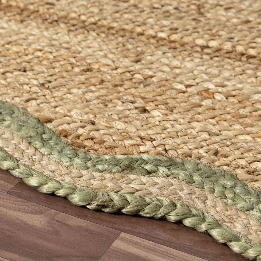 Natural Jute Hand Braided Area Rug Photo 5