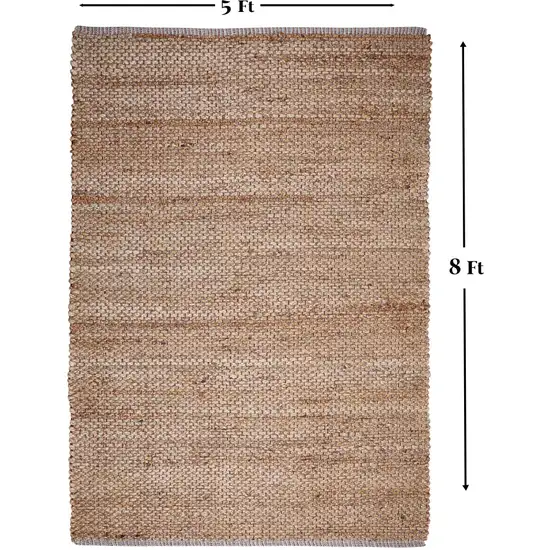 Natural Jute Hand Woven Area Rug Photo 6