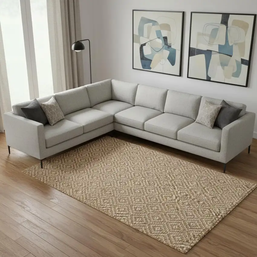 Natural Jute Handmade Area Rug Photo 2