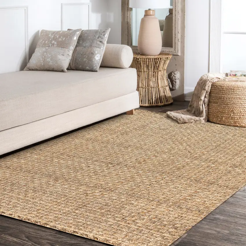 Natural Jute Handmade Area Rug Photo 6